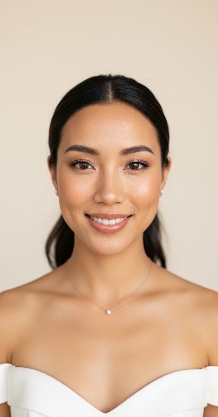 After Ponytail Bridesmaid Hair